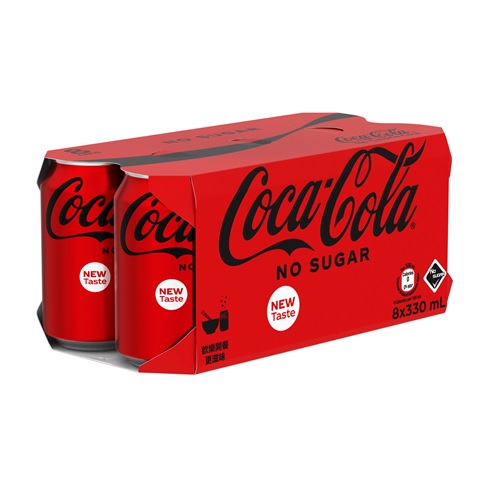 Coca-Cola No Sugar CAN 330ml 8P